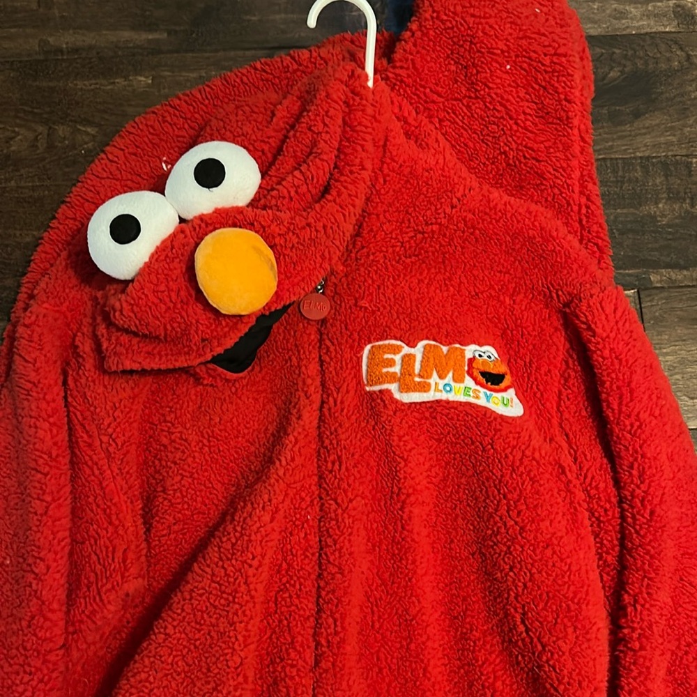 Sesame Street Elmo Red Plush Hooded Costume